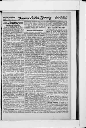 Berliner Volkszeitung vom 17.01.1912