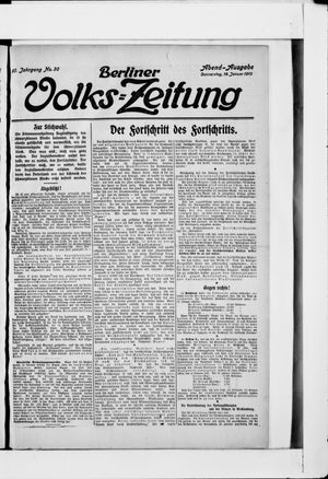 Berliner Volkszeitung vom 18.01.1912