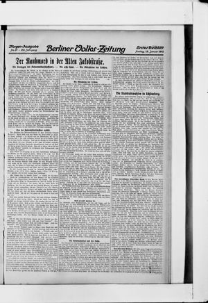 Berliner Volkszeitung vom 19.01.1912