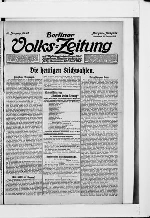 Berliner Volkszeitung vom 20.01.1912