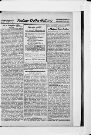 Berliner Volkszeitung vom 23.01.1912