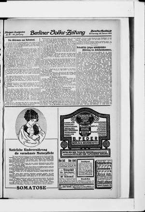 Berliner Volks-Zeitung vom 25.01.1912