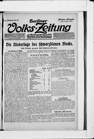 Berliner Volkszeitung vom 26.01.1912