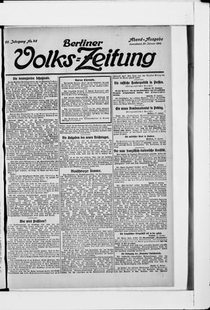 Berliner Volks-Zeitung vom 27.01.1912