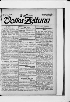 Berliner Volkszeitung vom 29.01.1912