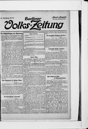 Berliner Volkszeitung vom 30.01.1912