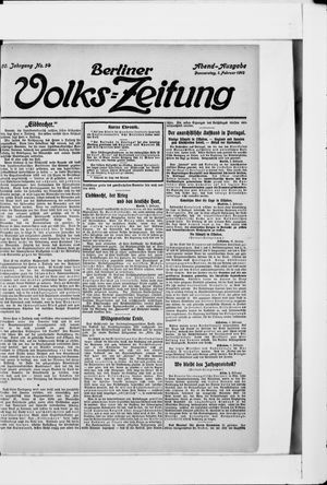 Berliner Volkszeitung vom 01.02.1912