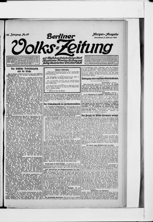 Berliner Volkszeitung on Feb 3, 1912