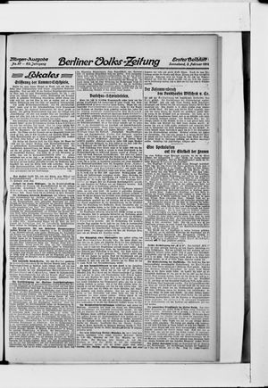 Berliner Volkszeitung on Feb 3, 1912