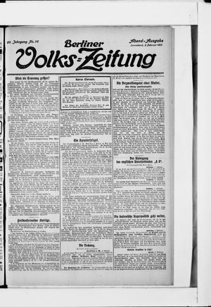 Berliner Volkszeitung vom 03.02.1912