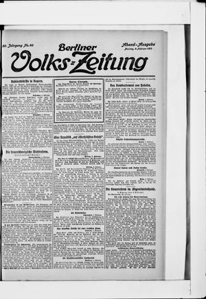 Berliner Volkszeitung vom 05.02.1912