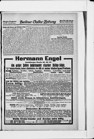 Berliner Volkszeitung vom 07.02.1912