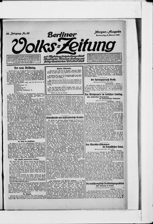 Berliner Volkszeitung vom 08.02.1912