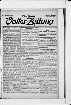 Berliner Volkszeitung vom 09.02.1912