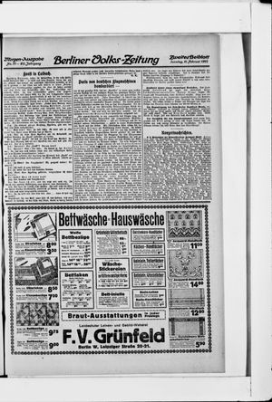 Berliner Volkszeitung vom 11.02.1912