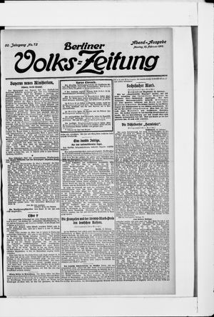 Berliner Volkszeitung on Feb 12, 1912