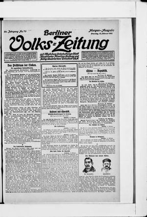 Berliner Volkszeitung vom 13.02.1912