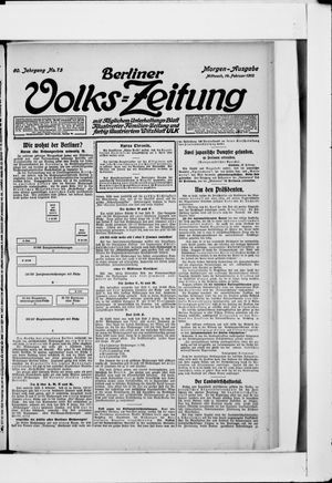 Berliner Volkszeitung vom 14.02.1912