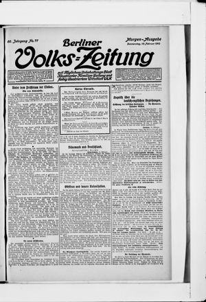 Berliner Volkszeitung vom 15.02.1912