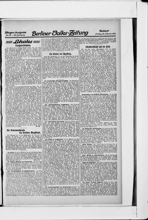 Berliner Volkszeitung vom 16.02.1912