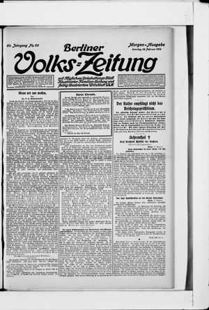 Berliner Volkszeitung vom 18.02.1912