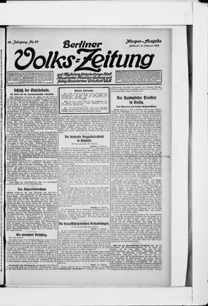 Berliner Volkszeitung vom 21.02.1912