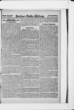 Berliner Volkszeitung vom 21.02.1912