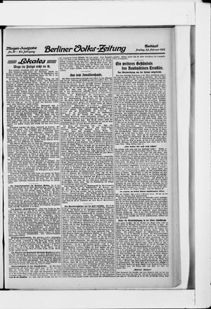 Berliner Volkszeitung vom 23.02.1912