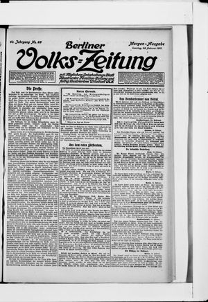 Berliner Volkszeitung on Feb 25, 1912