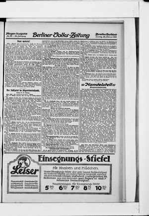 Berliner Volkszeitung on Feb 25, 1912