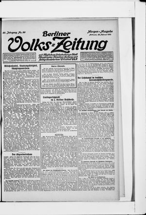 Berliner Volkszeitung on Feb 28, 1912