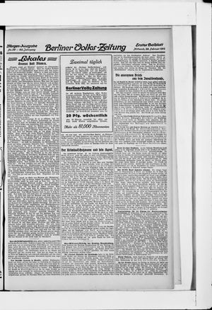 Berliner Volkszeitung vom 28.02.1912