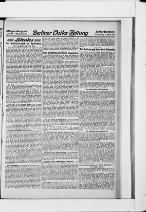 Berliner Volkszeitung vom 07.03.1912