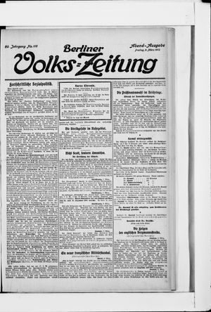 Berliner Volkszeitung vom 08.03.1912