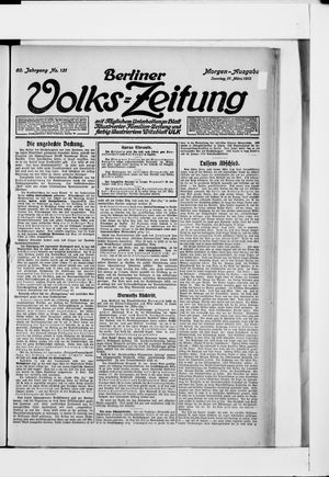Berliner Volkszeitung vom 17.03.1912
