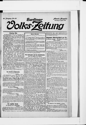 Berliner Volkszeitung vom 19.03.1912