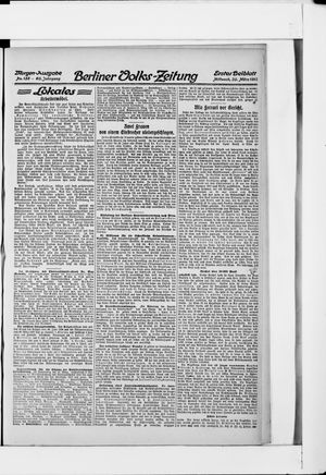 Berliner Volkszeitung on Mar 20, 1912