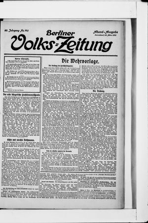 Berliner Volkszeitung vom 23.03.1912