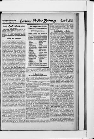 Berliner Volks-Zeitung vom 27.03.1912