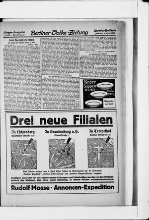 Berliner Volkszeitung vom 03.04.1912