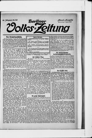 Berliner Volkszeitung vom 04.04.1912