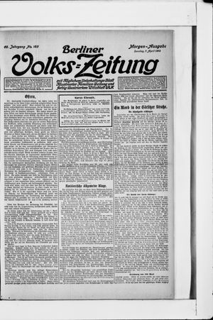 Berliner Volkszeitung vom 07.04.1912