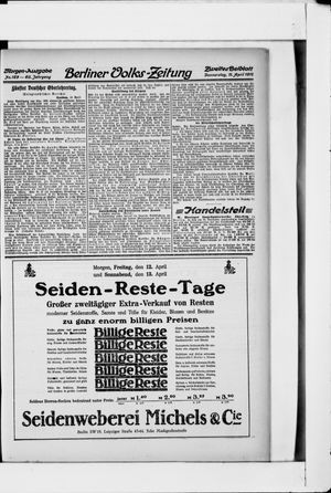 Berliner Volkszeitung vom 11.04.1912