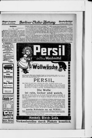 Berliner Volkszeitung vom 14.04.1912