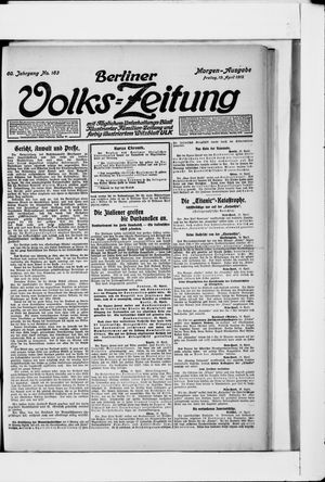 Berliner Volkszeitung vom 19.04.1912