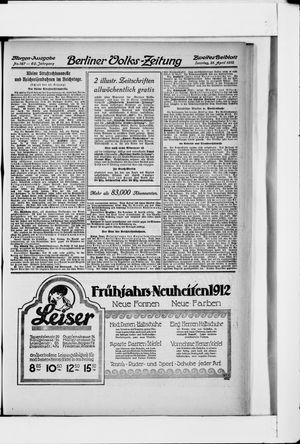Berliner Volkszeitung vom 21.04.1912