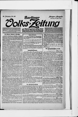 Berliner Volkszeitung vom 23.04.1912