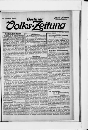 Berliner Volkszeitung vom 24.04.1912