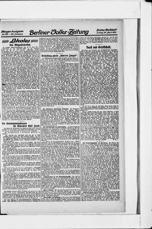Berliner Volkszeitung vom 26.04.1912