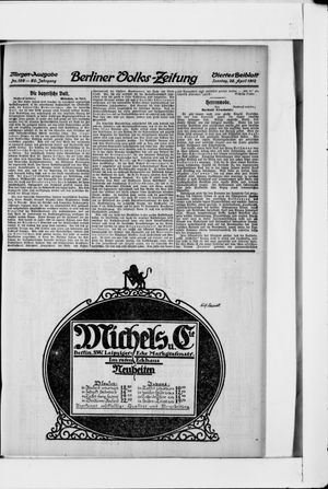 Berliner Volkszeitung vom 28.04.1912